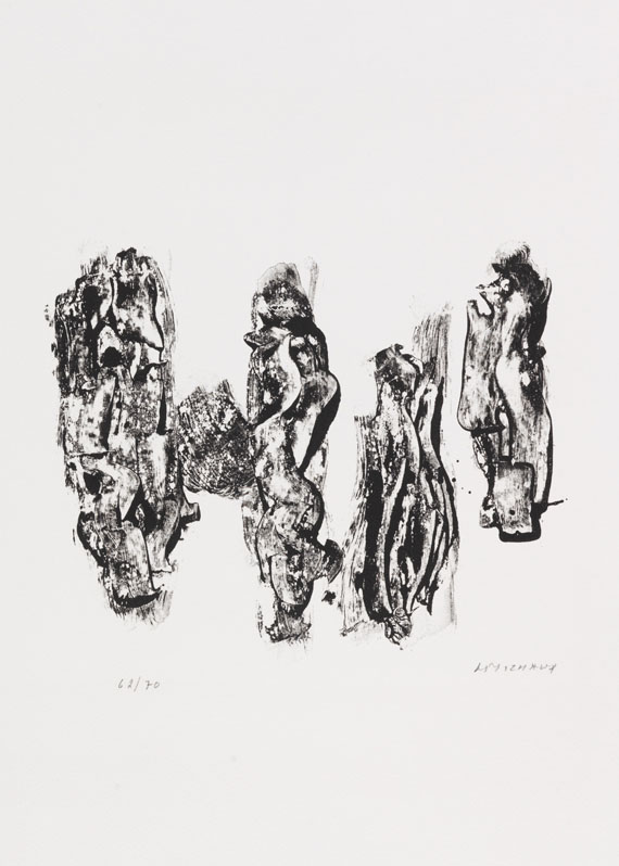 Henri Michaux - Konvolut (3 Bll.): Enthalten u. a. "Sans titre"