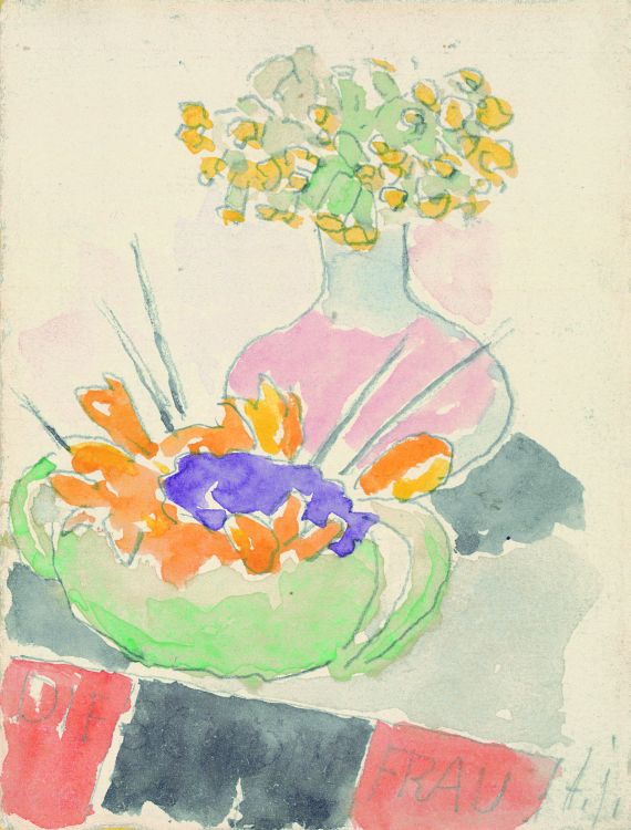 Alexej von Jawlensky - Blumenstilleben (Die schöne Frau)