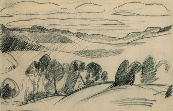 Gabriele Münter - Landschaft bei Murnau