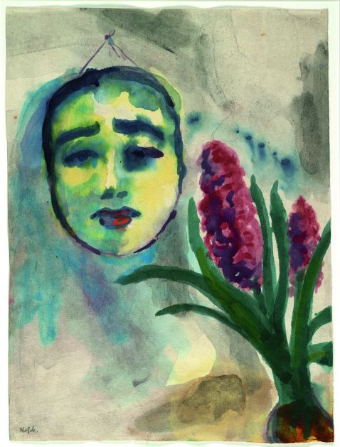 Emil Nolde - Blumen und Maske