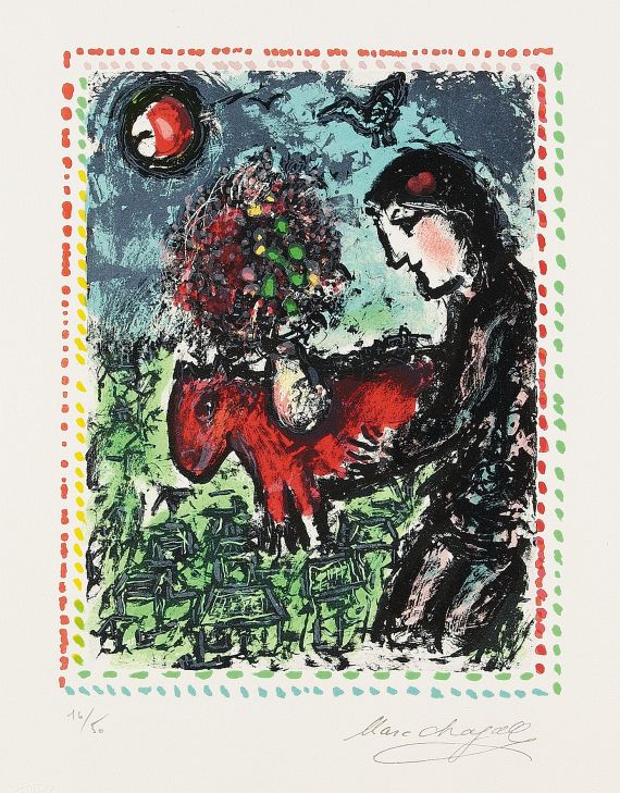 Marc Chagall - Esel im Dorf
