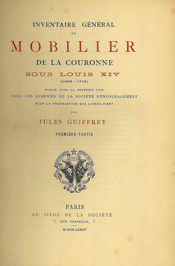 J. Guiffrey - Inventaire général, 2 Bde.