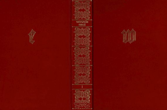  - - Konvolut: Wenzelsbibel (3), Manesse-Liederhandschrift, Bilderatlas, Kulturgeschichte, Poggio, zus. 7 Werke