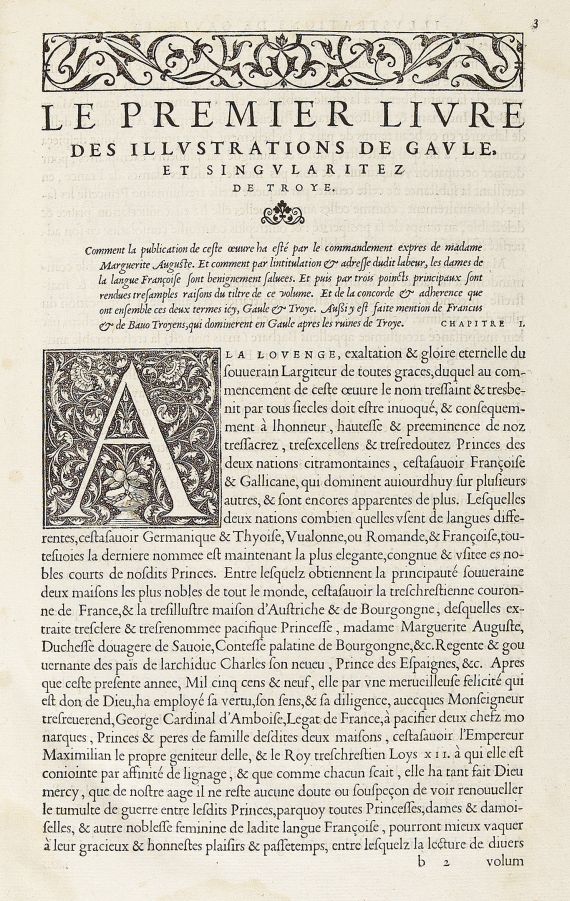 Jean Le Maire des Belges - Illustrations de gaule. 1549.