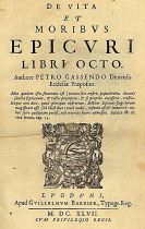 Petrus Gassendi - De vita et moribus Epicuri. 1647.