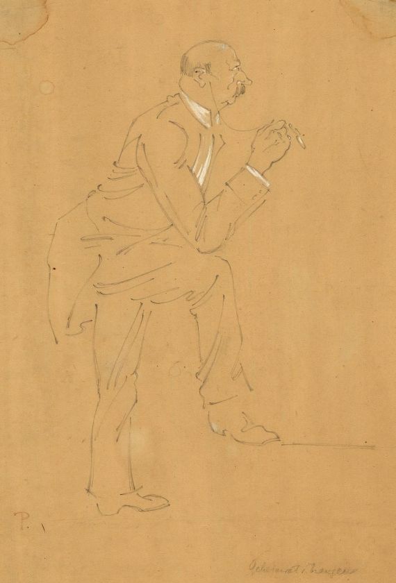 Emil Preetorius - 1 Bleistiftzeichnung - um 1912