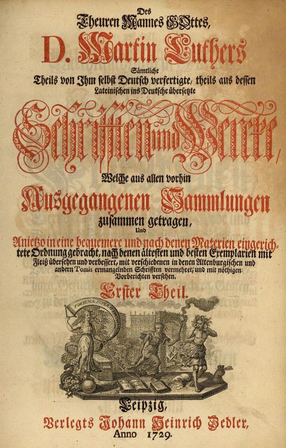 Martin Luther - Sämtliche Deutsche Schriften und Werke, 4 Bde.