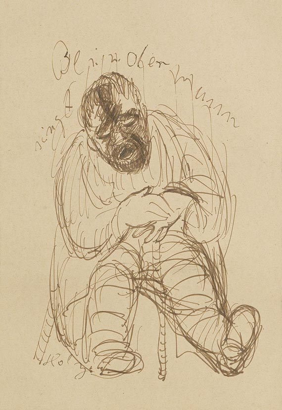 Paul Holz - Singender Bettler
