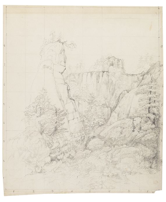 Friedrich Salathé - Felslandschaft am Rigi