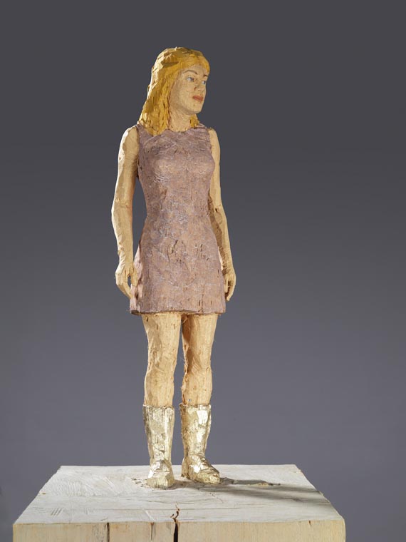 Stephan Balkenhol - Ohne Titel (Frau mit goldenen Stiefeln) - Weitere Abbildung