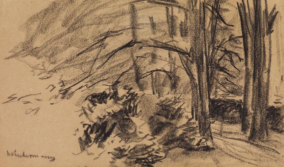 Max Liebermann - Park mit Rhododendron