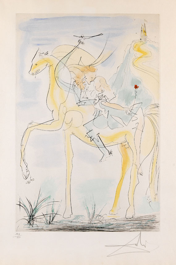 Salvador Dalí - Couple à cheval (Paar zu Pferde)