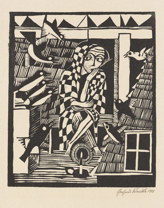  Mappenwerk / Portfolio - Bauhaus-Drucke. Neue Europäische Graphik. Erste Mappe. Meister des Staatlichen Bauhauses in Weimar - Weitere Abbildung