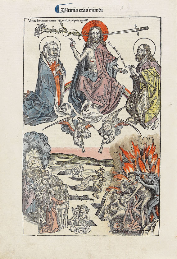 Hartmann Schedel - Weltchronik. 1493. Cincinnius-Exemplar. - Weitere Abbildung