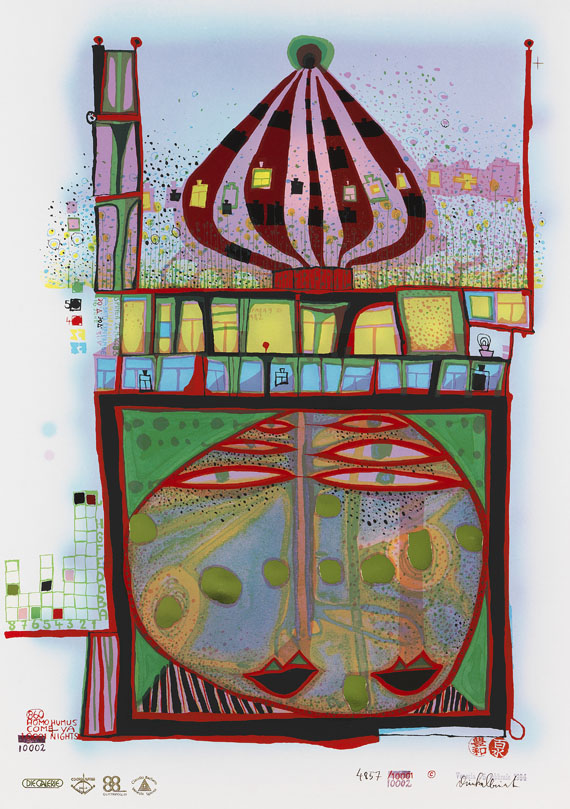 Friedensreich Hundertwasser - 1002 Nights Homo Humus
