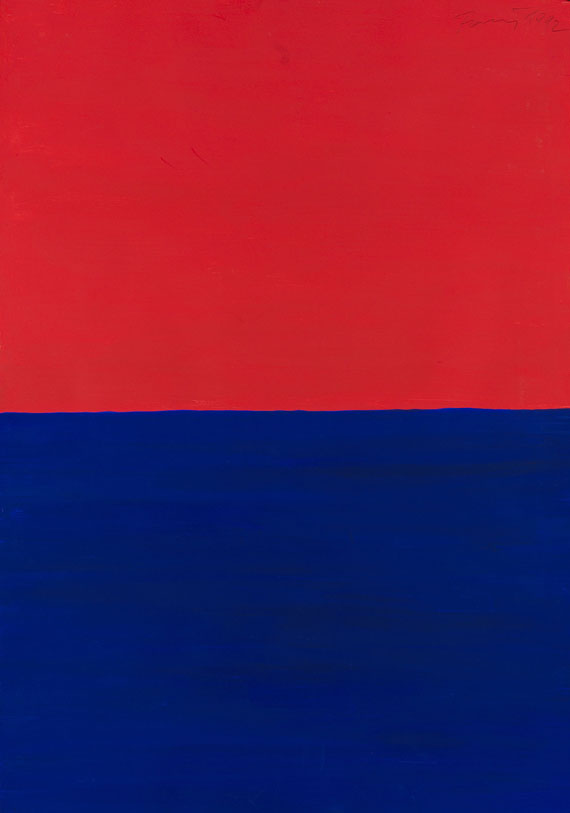 Günther Förg - Ohne Titel (rot und blau)