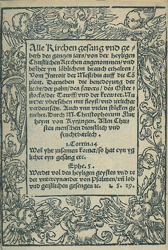   - Alle Kirchen gesang und gebeth