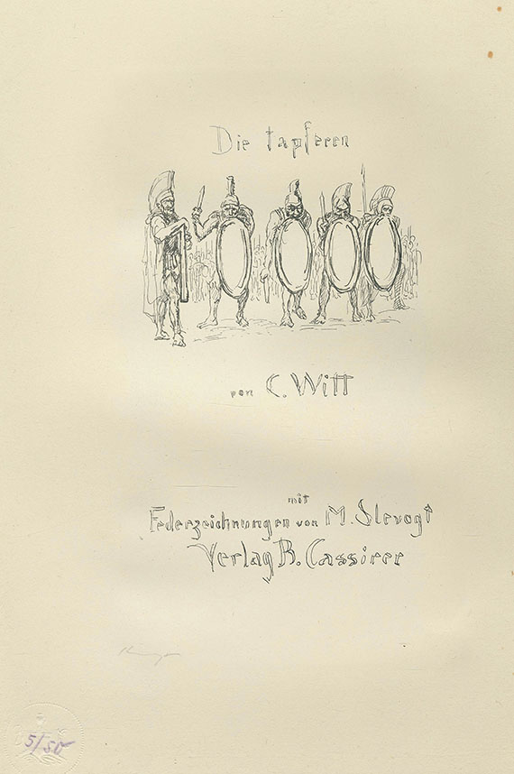 Max Slevogt - Witt, Die tapferen 10.000 (Vorzugsausgabe)