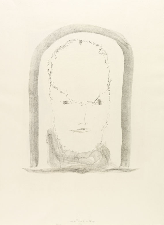 Gerhard Altenbourg - Unter dem Mirakel der Schlange. Dabei: Die Schnabelstellung einer Zwiefalt