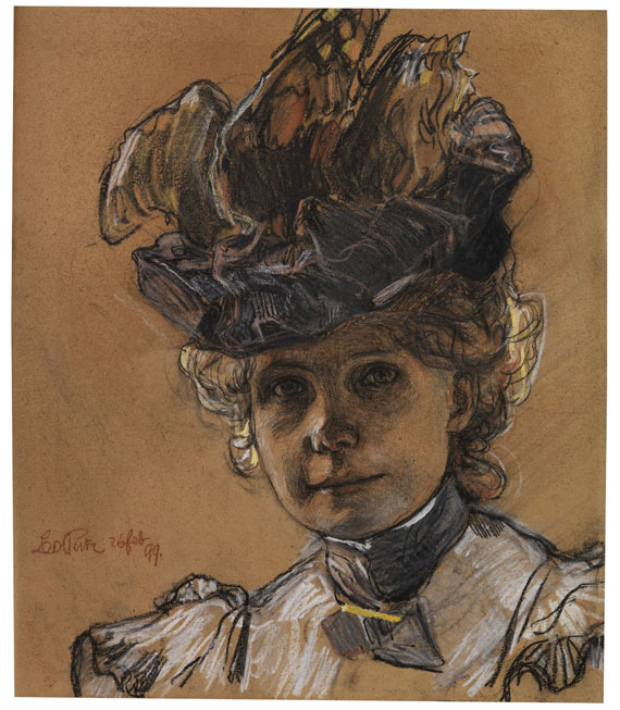 Leo Putz - Porträt Gertraud Luberich