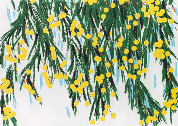 Donald Sultan - Yellow Mimosa