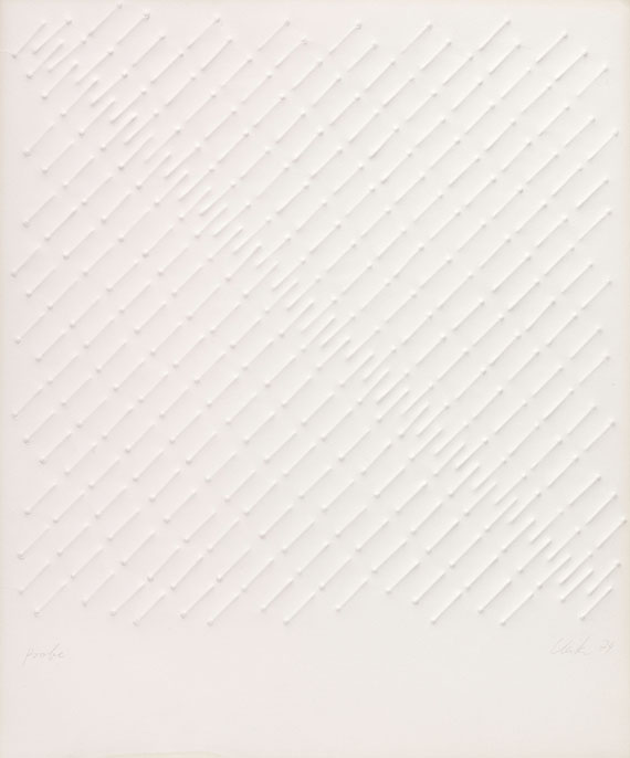 Günther Uecker - Diagonale Reihung