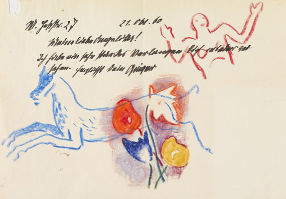 Willi Geiger - Konvolut. Briefe u. Karten an Angelika Bender. 29 Tle.