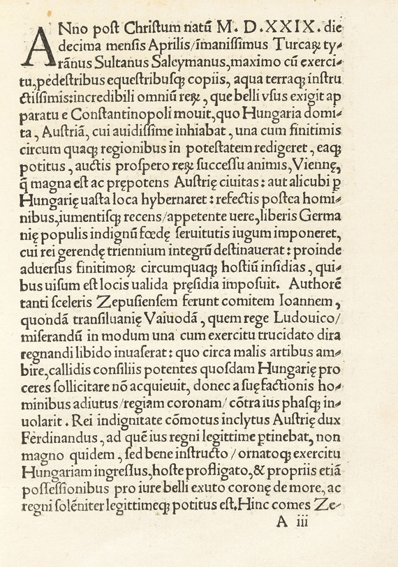 Johannes Rosinus - Viennae Austriae Urbis. 1530
