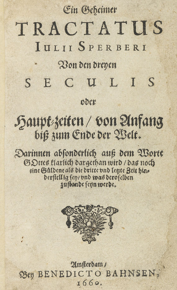 Julius Sperber - Ein geheimer Tractatus