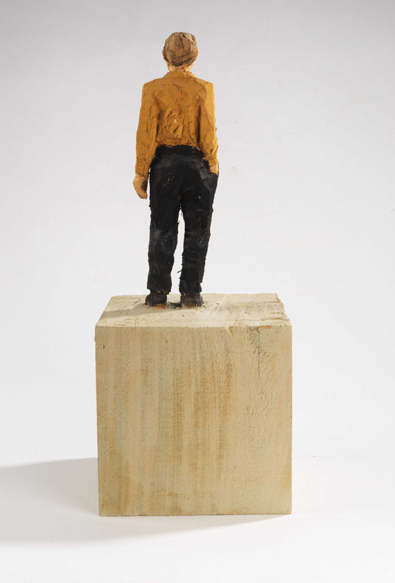 Stephan Balkenhol - Mann mit braunem Hemd - R&uuml;ckseite