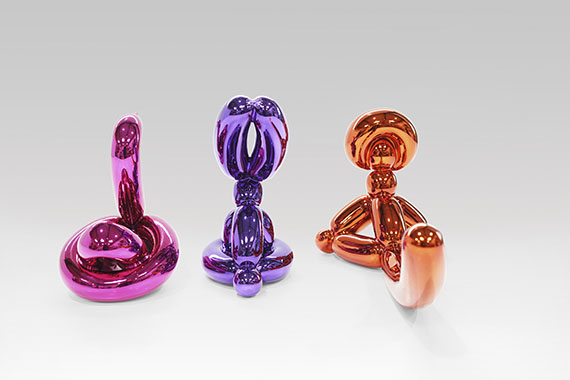 Jeff Koons - Balloon Swan (Magenta). Balloon Rabbit (Violet). Balloon Monkey (Orange) - Weitere Abbildung