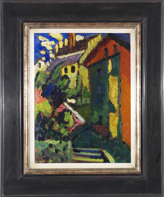 Wassily Kandinsky - Treppe zum Schloss (Murnau) - Rahmenbild