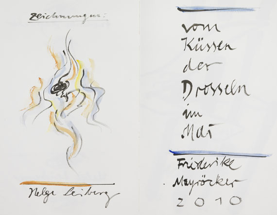 Helge Leiberg - F. Mayröcker, Vom Küssen der Drosseln im Mai