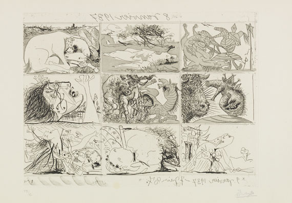 Pablo Picasso - Sueno y mentira de Franco, 1 von 850 Exemplaren