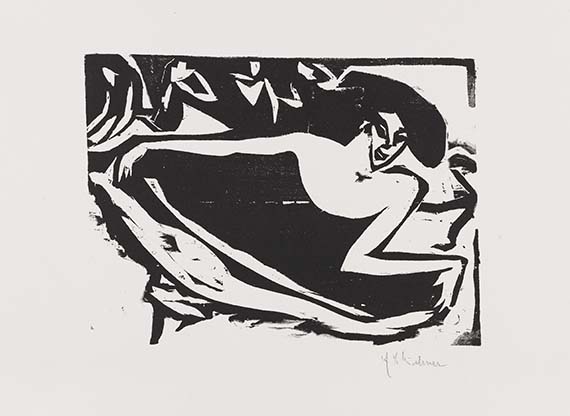  Mappenwerk / Portfolio - 5. Jahresmappe der Künstlergruppe "Brücke", gewidmet Ernst Ludwig Kirchner - Weitere Abbildung
