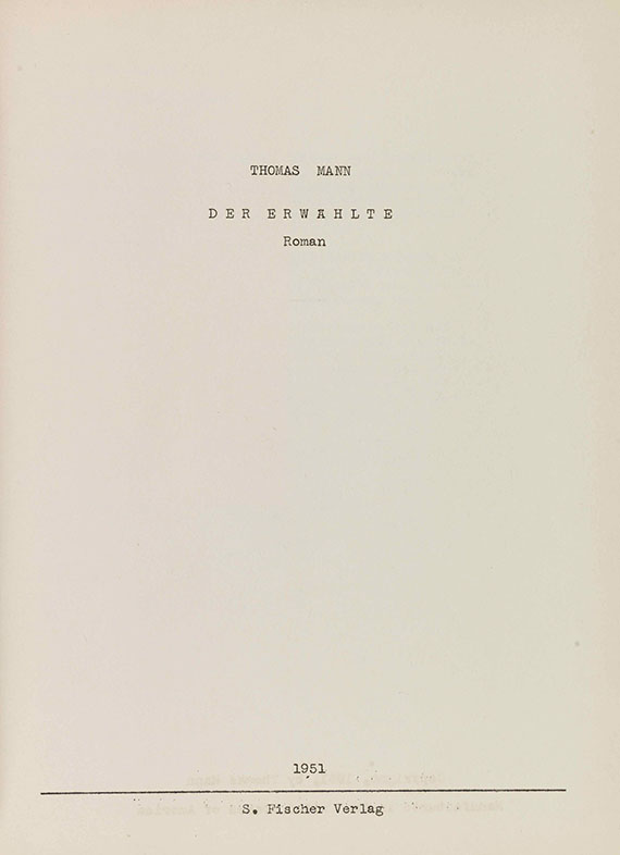 Thomas Mann - Der Erwählte