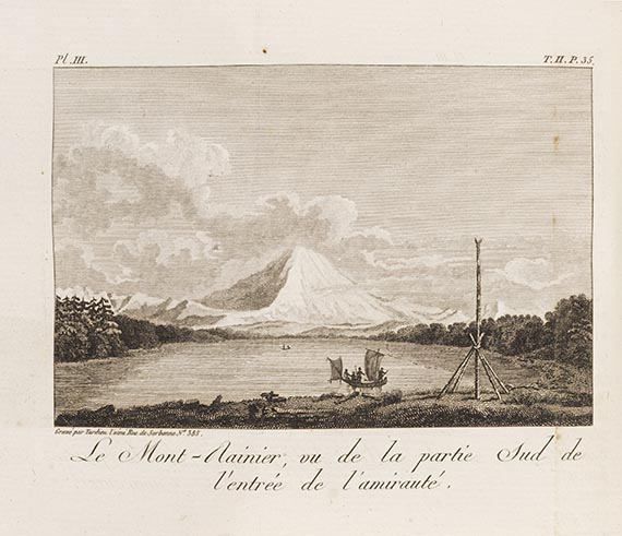 George Vancouver - Voyage de découvertes a l'océan pacifique du nord. 6 Bde. in 3