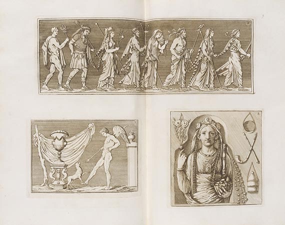 Johann Joachim Winckelmann - Monumenti antichi inediti. 2 Tle. und 4 Suppl. in 1 Bd.