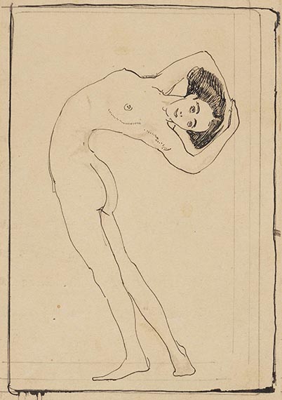 Max Klinger - Aktstudien (5 Bll.)