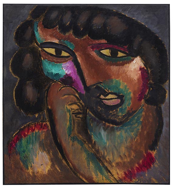 Alexej von Jawlensky - Kopf in Bronzefarben – Bildnis Sacharoff
