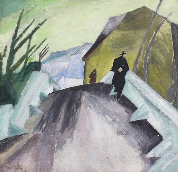 Lyonel Feininger - Auf der Brücke
