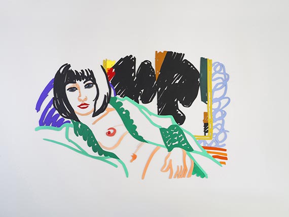 Tom Wesselmann - Monica in Robe with Motherwell