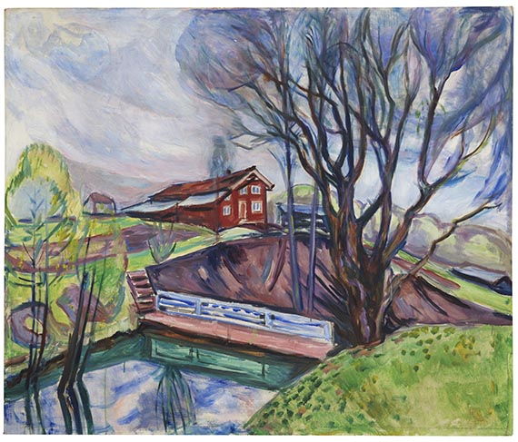 Edvard Munch - Das rote Haus (Det røde hus)