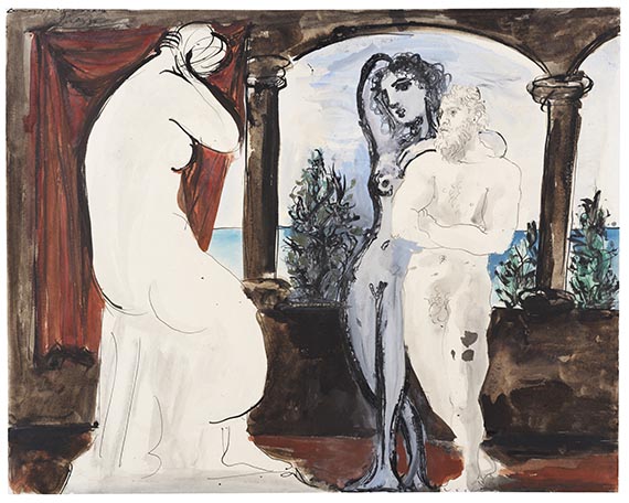 Pablo Picasso - Le Sculpteur et son Modèle