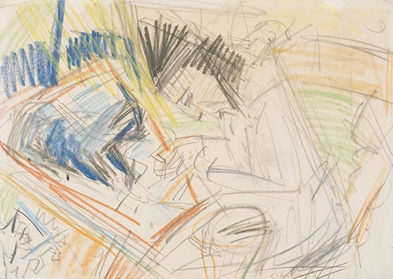 Ernst Ludwig Kirchner - Erna Schilling mit Kater Boby