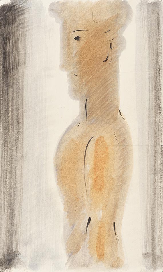 Oskar Schlemmer - Knabenfigur von der Seite