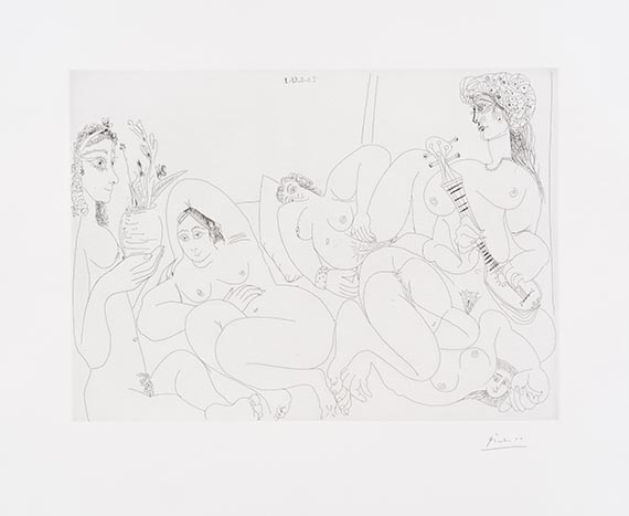 Pablo Picasso - Clin d'oeil au bain turc – Femmes faisant la sieste au soleil