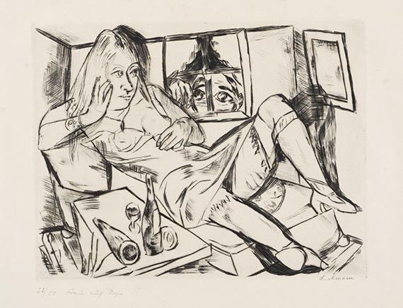 Max Beckmann - Frau in der Nacht