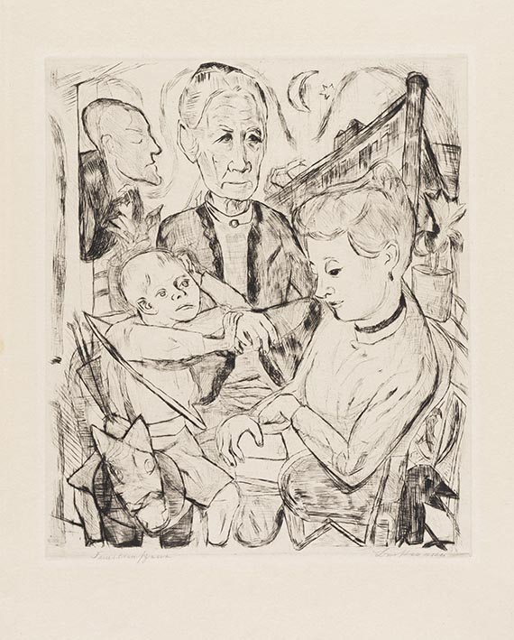 Max Beckmann - Familienszene (Familie Beckmann)