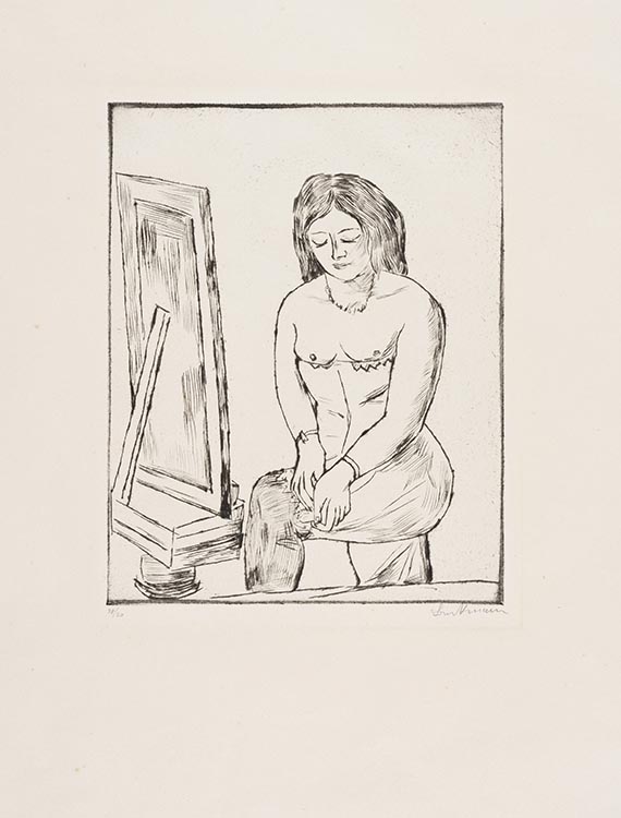 Max Beckmann - Toilette (Vor dem Spiegel)
